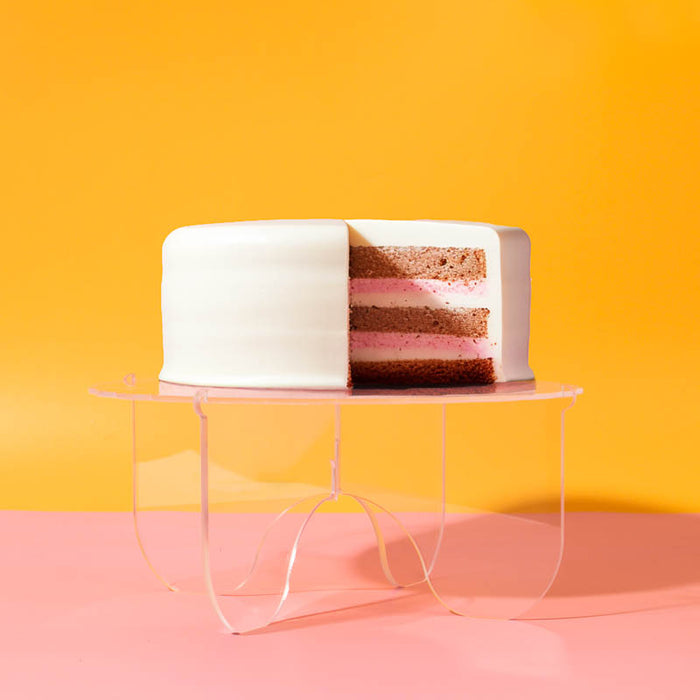 CAKE & CANDLE Plateau Gateau 3-Piece Cake Stand (CLEAR)