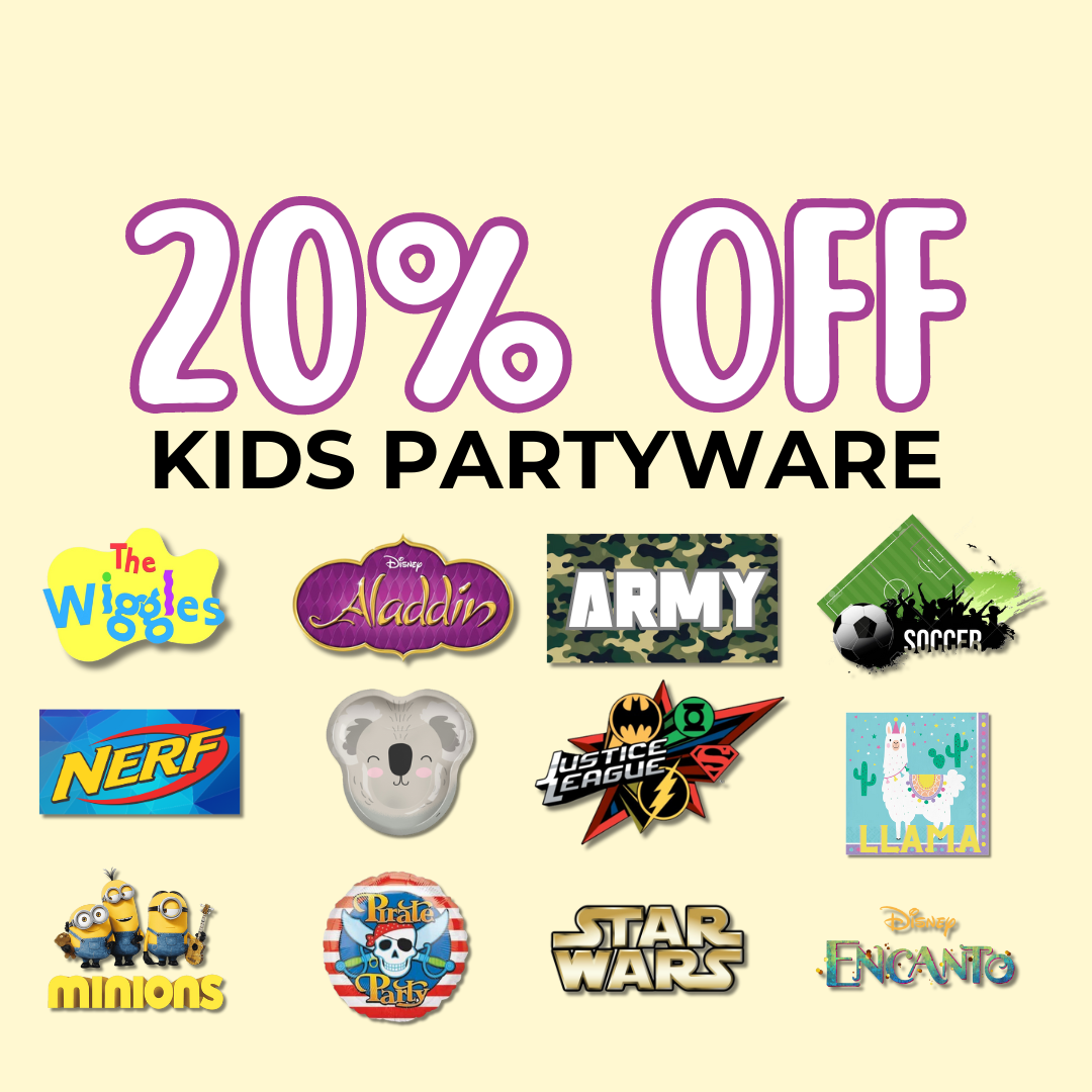 20% OFF Kids Partyware