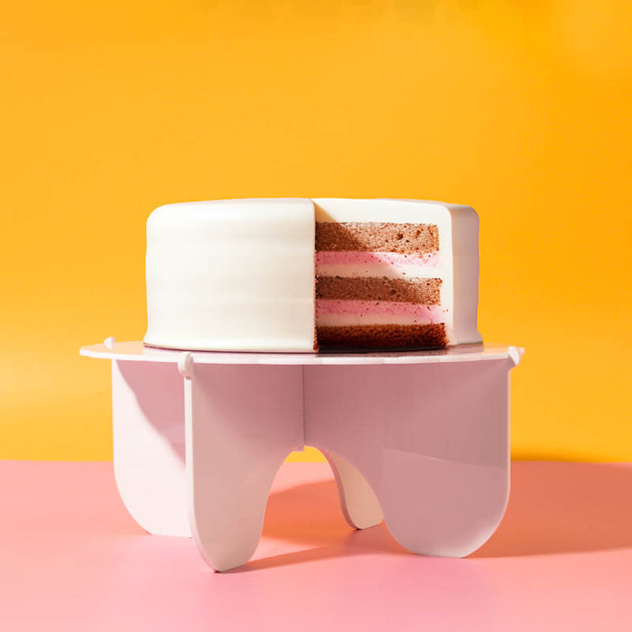 CAKE & CANDLE Plateau Gateau 3-Piece Cake Stand (WHITE)
