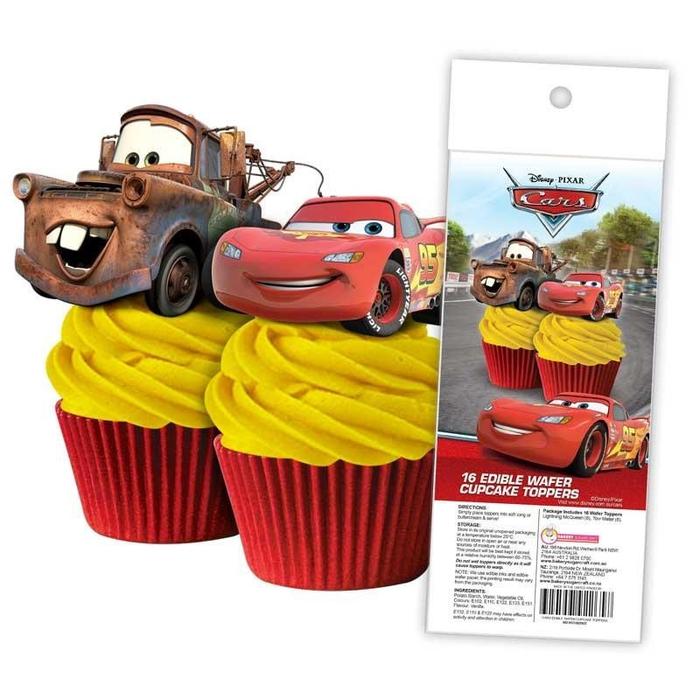 Disney Cars Cupcake Wafer Toppers 16pcs