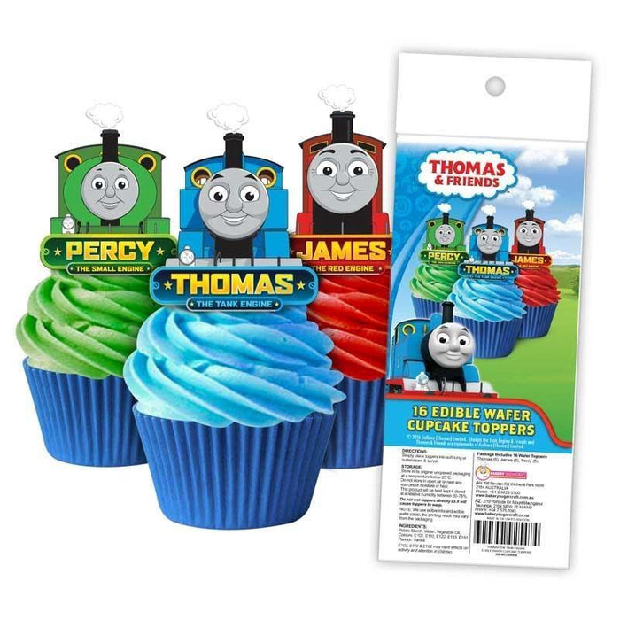 Thomas Cupcake Wafer Toppers 16pcs *BB DATE*