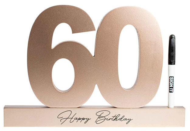 60 Rose Gold Signature Block