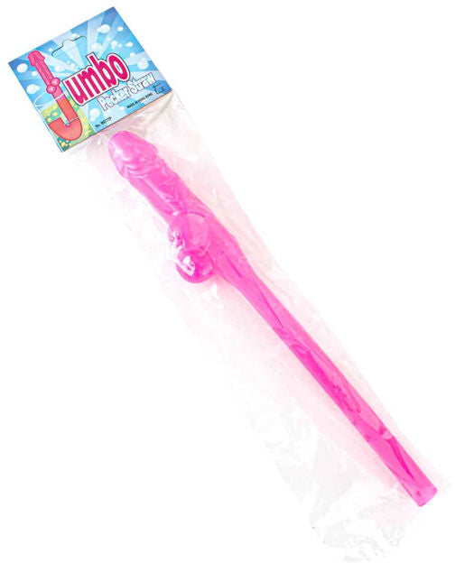 Pink Jumbo Pecker Straw
