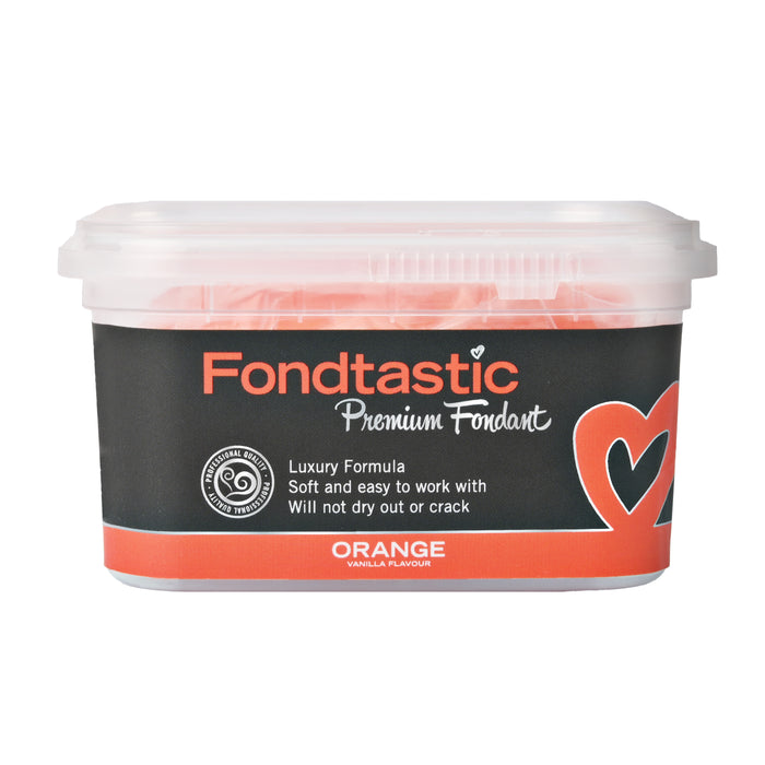 Fondtastic Premium Fondant - Orange 250g