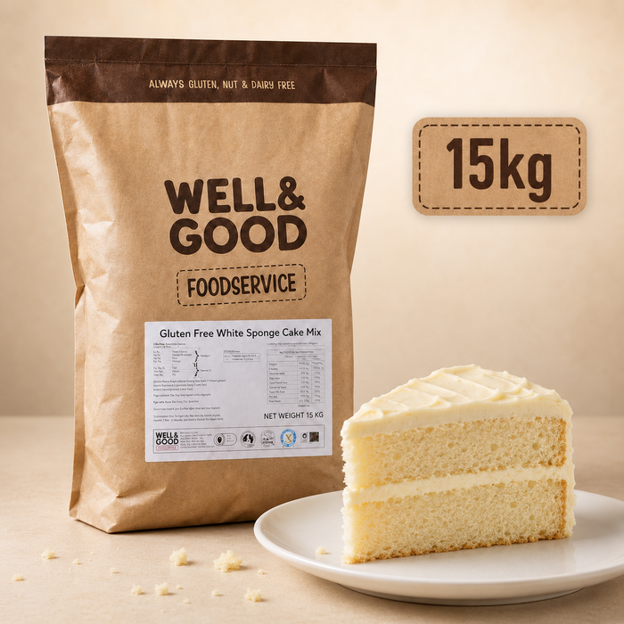 Gluten Free White Sponge Cake Mix 15kg - Well & Good