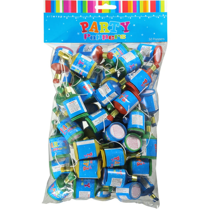 Party Poppers 50pk