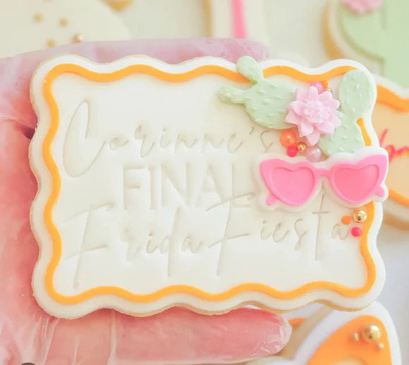 Wavy Rectangle Debosser And Cutter