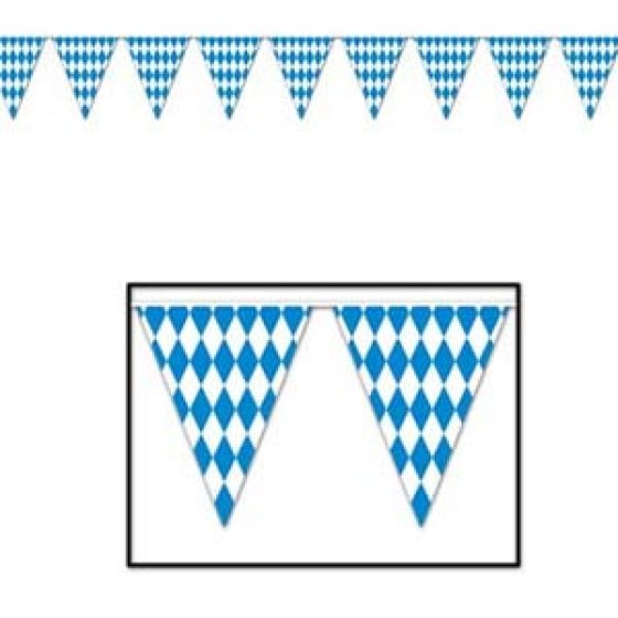 Checkered Pennant Flag Banner Oktoberfest