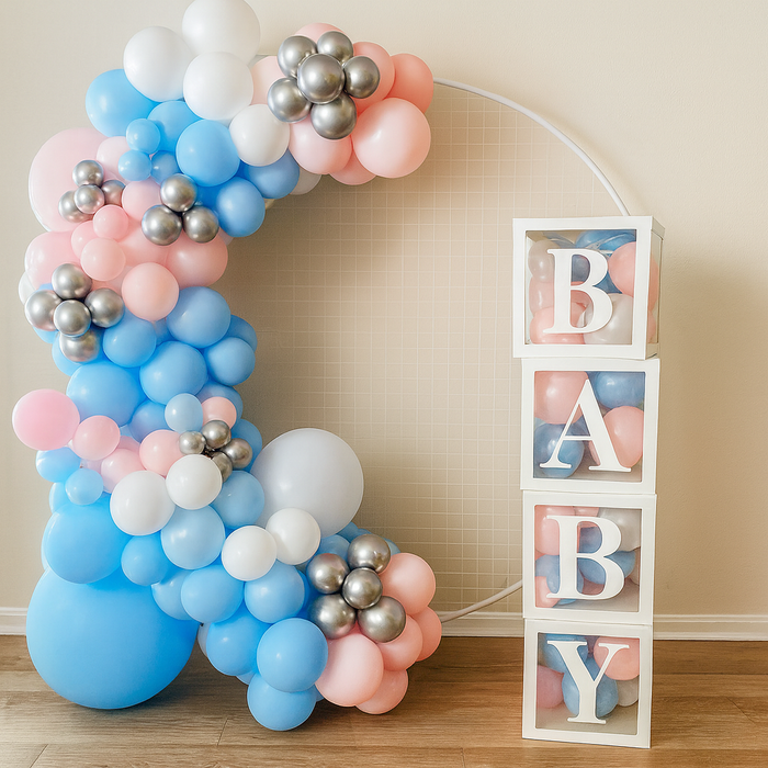 The Big Reveal Balloon Garland and Mesh Package