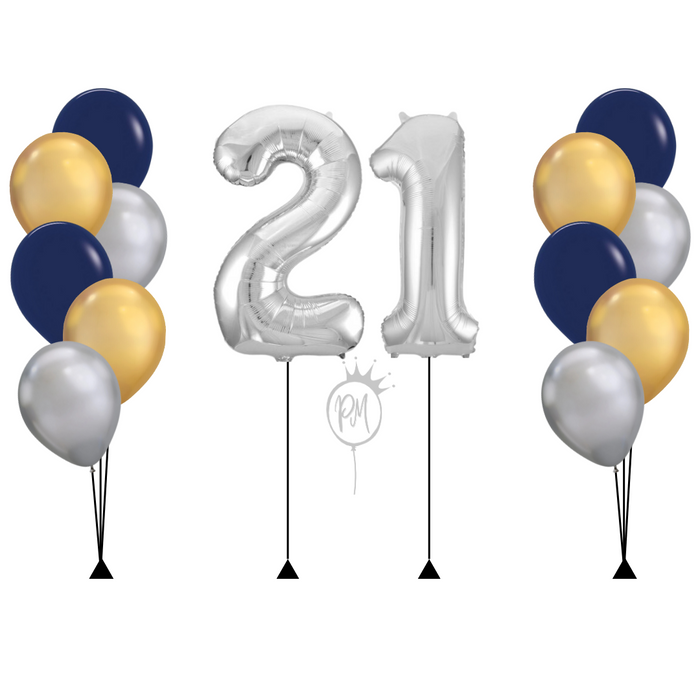 Party Starter Number Balloon Package - Standard