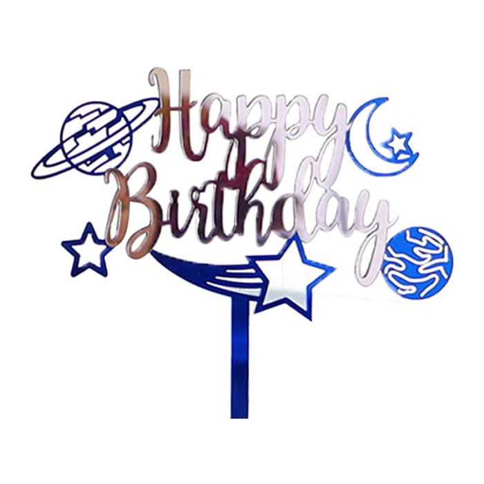 Outer Space Birthday Cake Topper