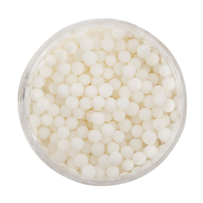 Cachous Pearl Beads MATTE WHITE 4mm (70g) - by Sprinks