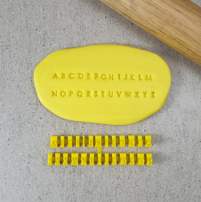 Tiny Upper Case Letter Stamps