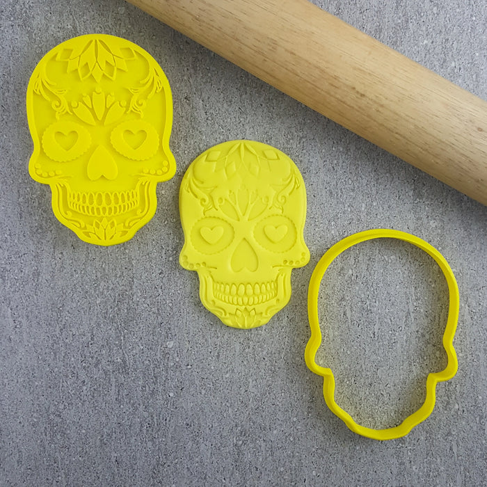 Heart Eyes Skull Debosser & Cutter Set