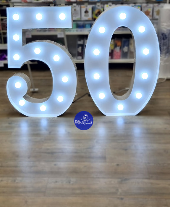 Light Up Number Hire - 50