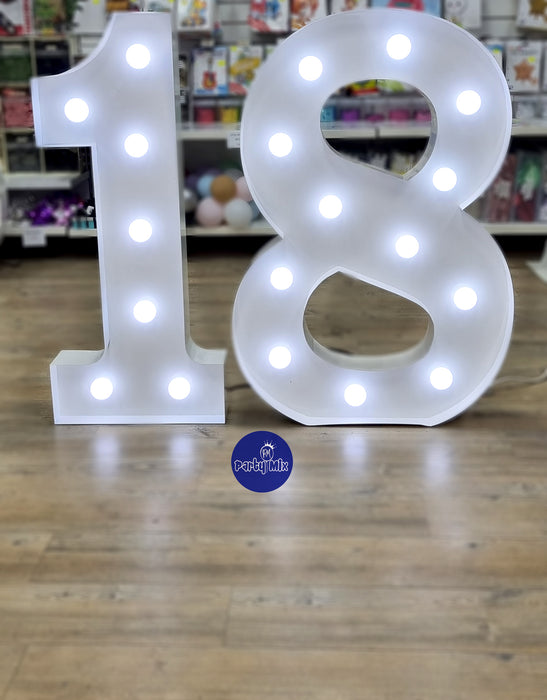Light Up Number Hire - 18
