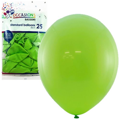 Lime 30cm Balloons 25pk