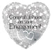 Engagement Entwined Hearts 18 inch Foil Balloon