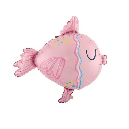 Pink Fish Supershape Foil Balloon
