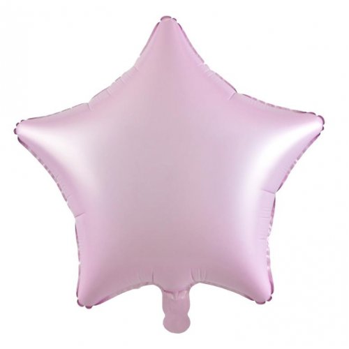 Matt Pink Star Shaped Foil Balloon