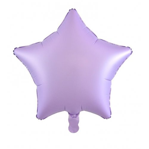 45cm Light Purple Star Shaped Foil Balloon