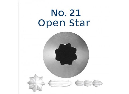 No. 21 Open Star Icing Tip