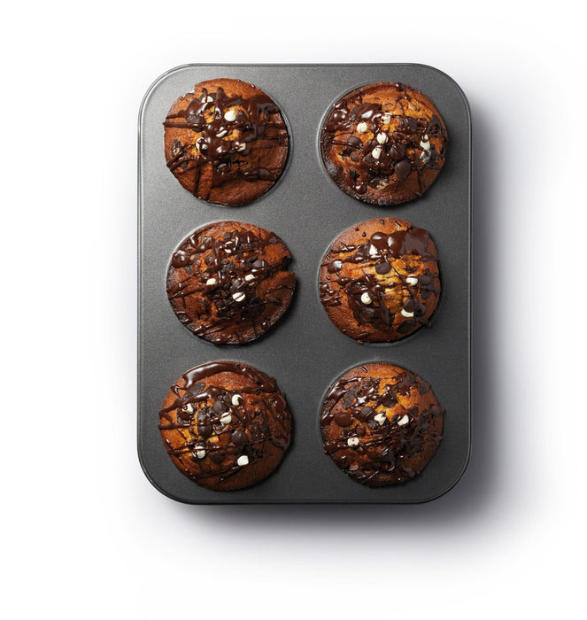 MasterCraft Heavy Base American Muffin Pan 6 Cup