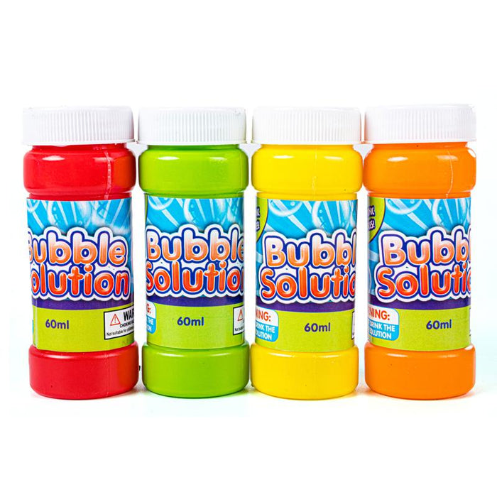 Bubble Solution & Wand Set 4pk 60ml