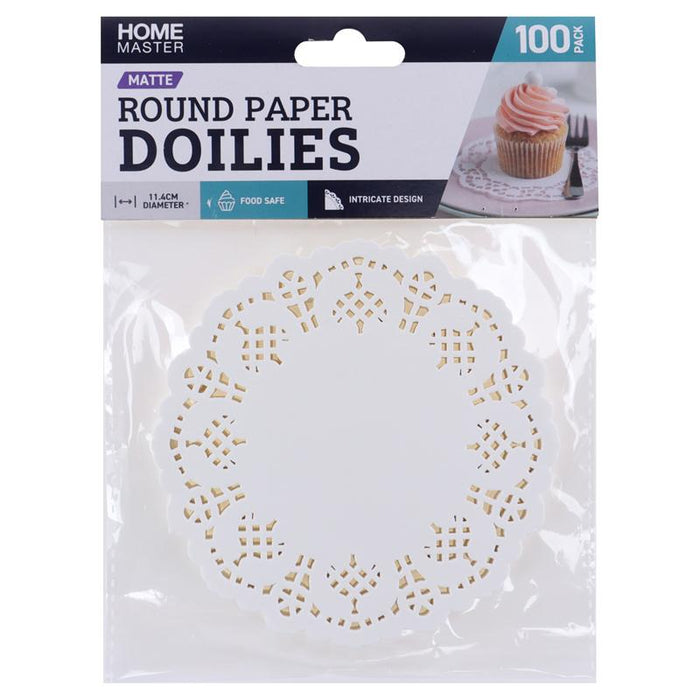 Doilies Round Lace Mat 11.4cm - 100pk