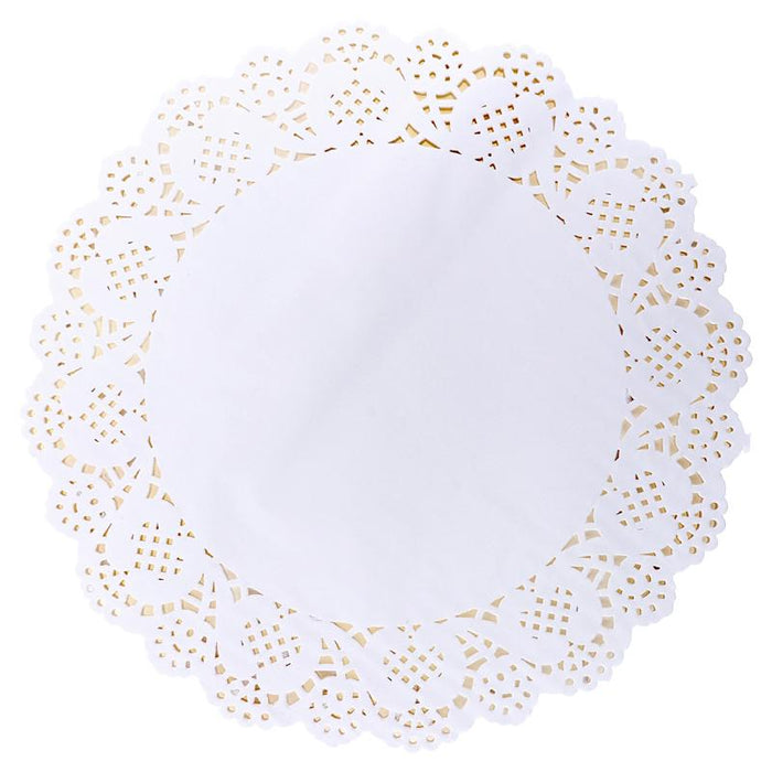Doilies Round Lace Mat 26cm - 36pk