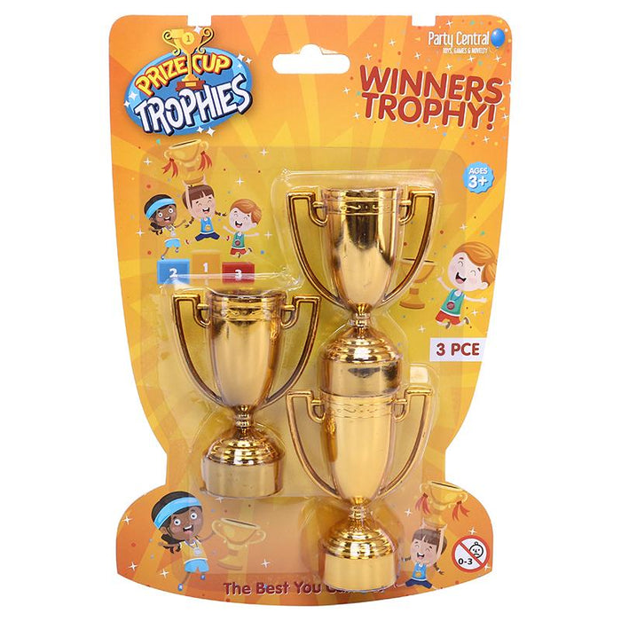 Gold Medal Trophies 3pk