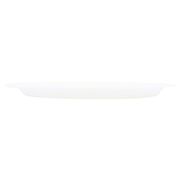Sugarcane Bagasse Oval Dinner Plates - 26cm x 19.5cm - 50pk BULK (WHITE)