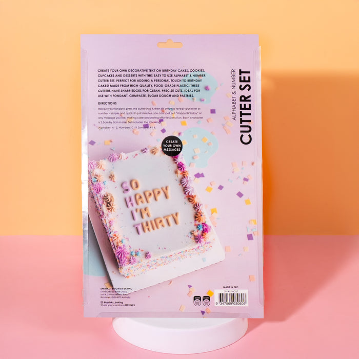 Alphabet And Number Cutter (40 Pieces)