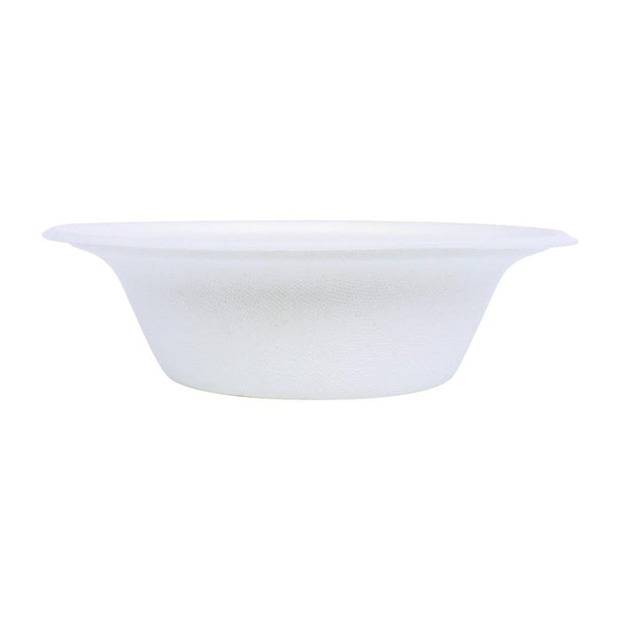 Sugarcane Bagasse Medium Snack Bowls - 350mL - 40pk BULK (WHITE)