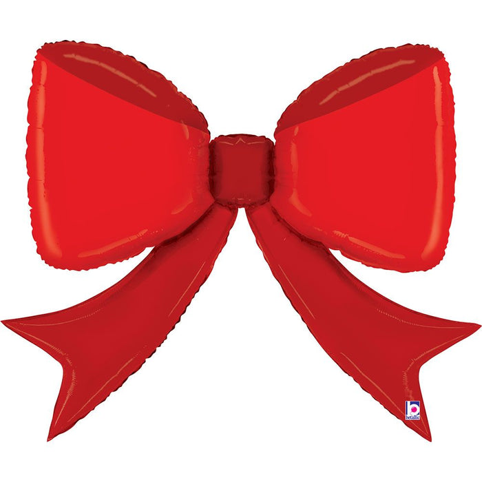 Red Bow Foil Balloon 104cm