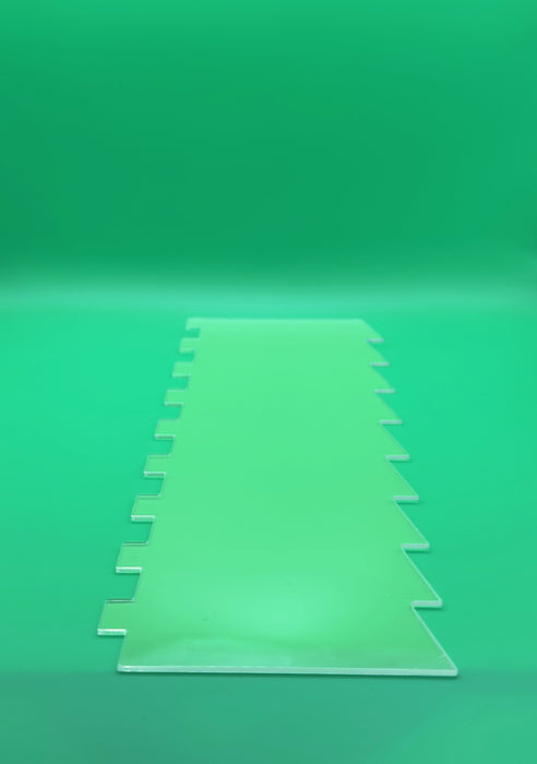 Acrylic Buttercream Comb - Pleats/Stripes