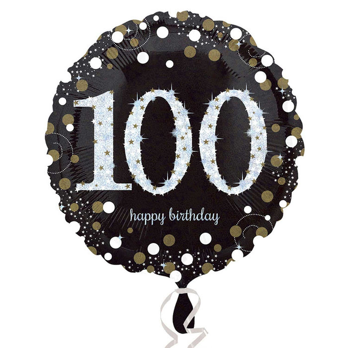 100th Sparkling Foil Balloon