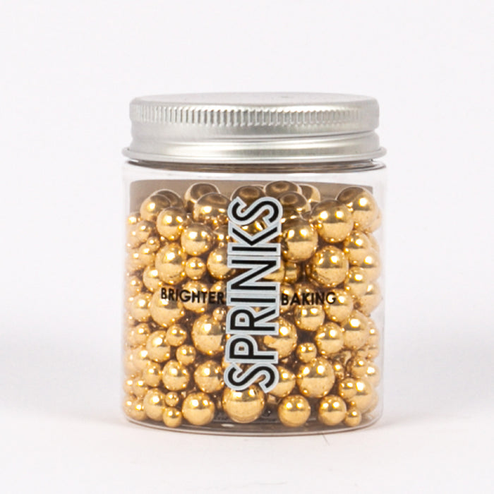 SHINY GOLD BUBBLE BUBBLE (75g) Sprinkles - by Sprink