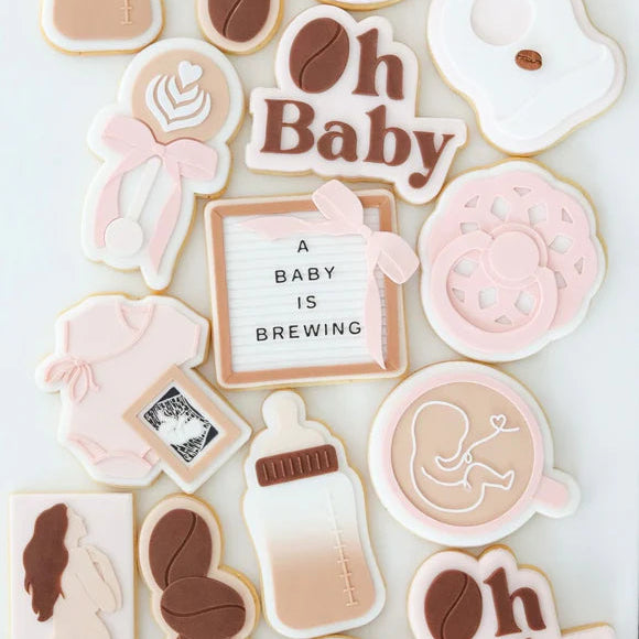 Oh Baby With Coffee Bean Debosser And Cutter