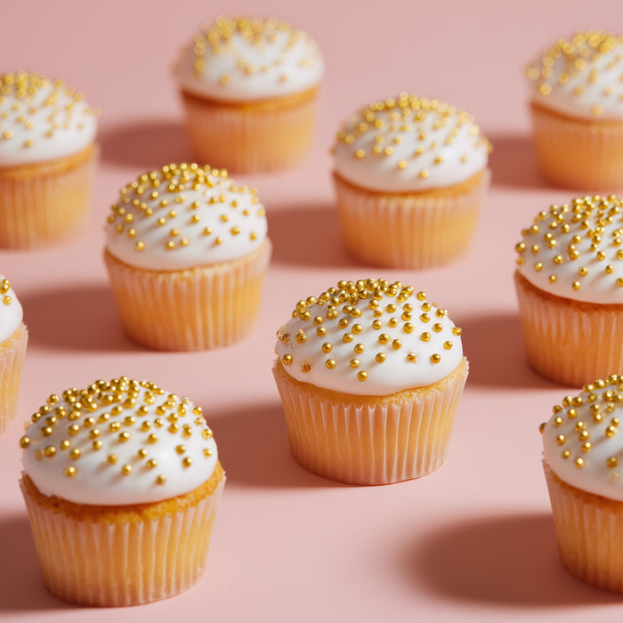 Crunchy SHINY GOLD 2mm Sprinkles (75g)
