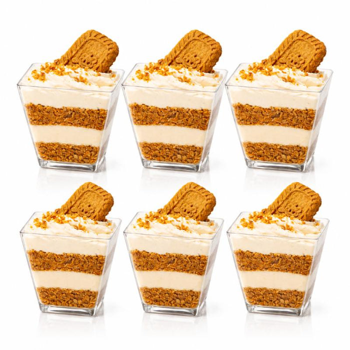 Dessert Cups Clear Mini Plastic Square 4.8cm x 5cm - 50mL - 20pk