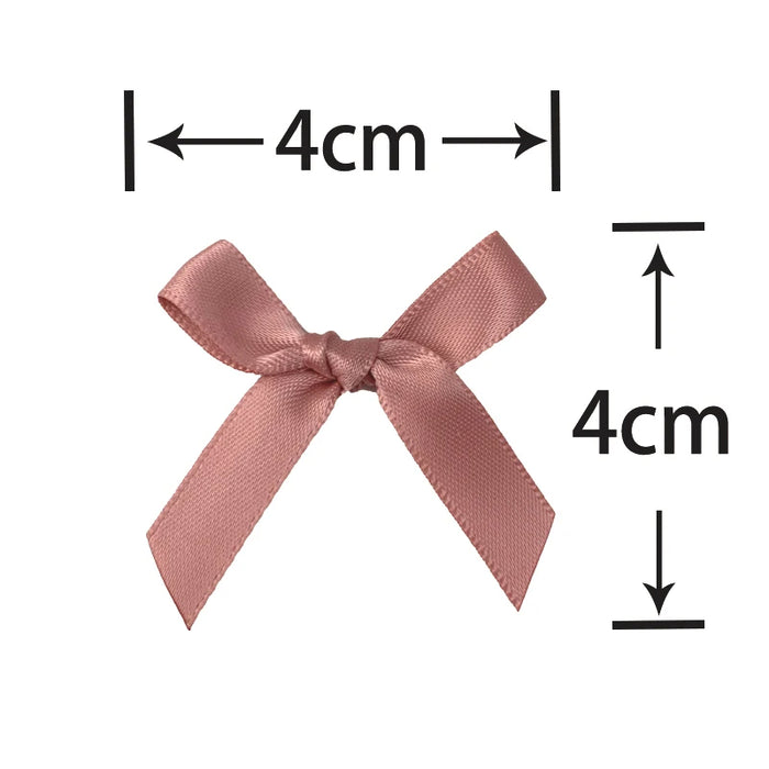 Satin Ribbon Bow 10pk - Light Pink