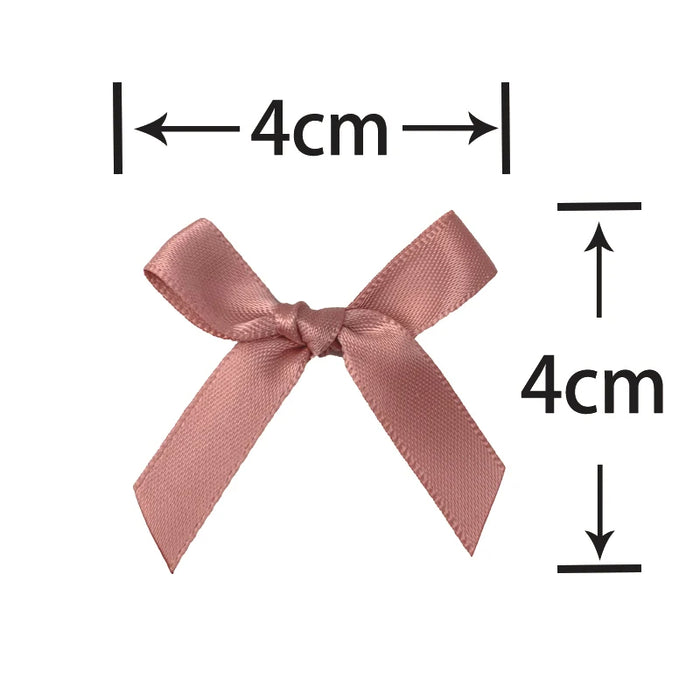 Satin Ribbon Bow 10pk - Champagne