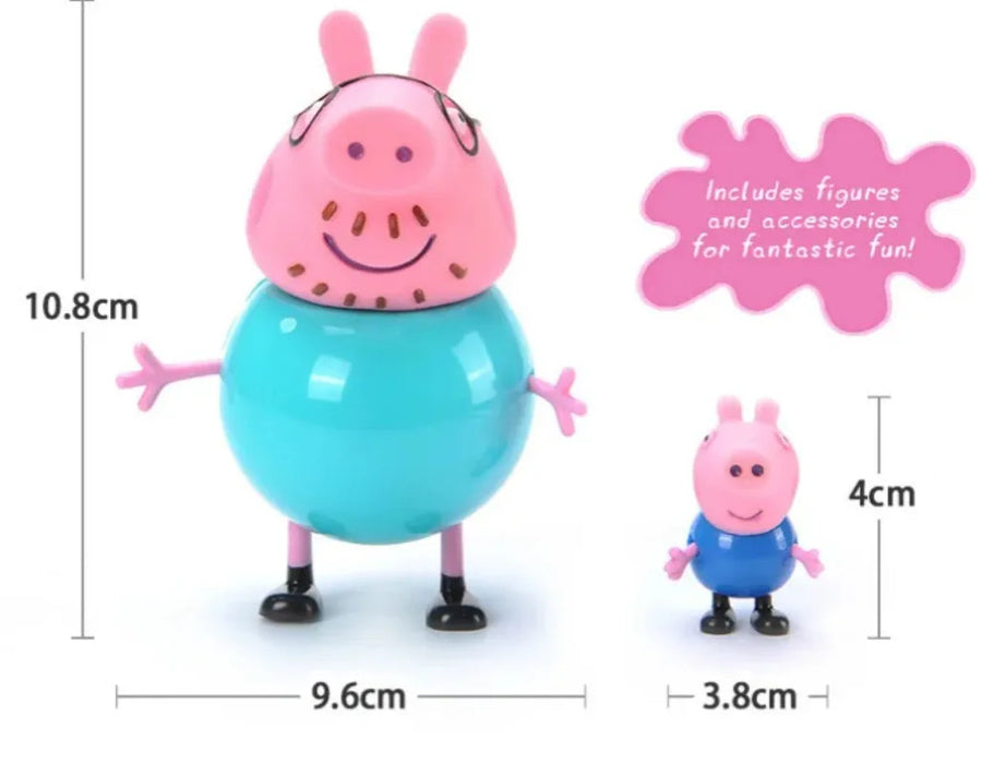 Peppa Pig Toy Figurines 4pc