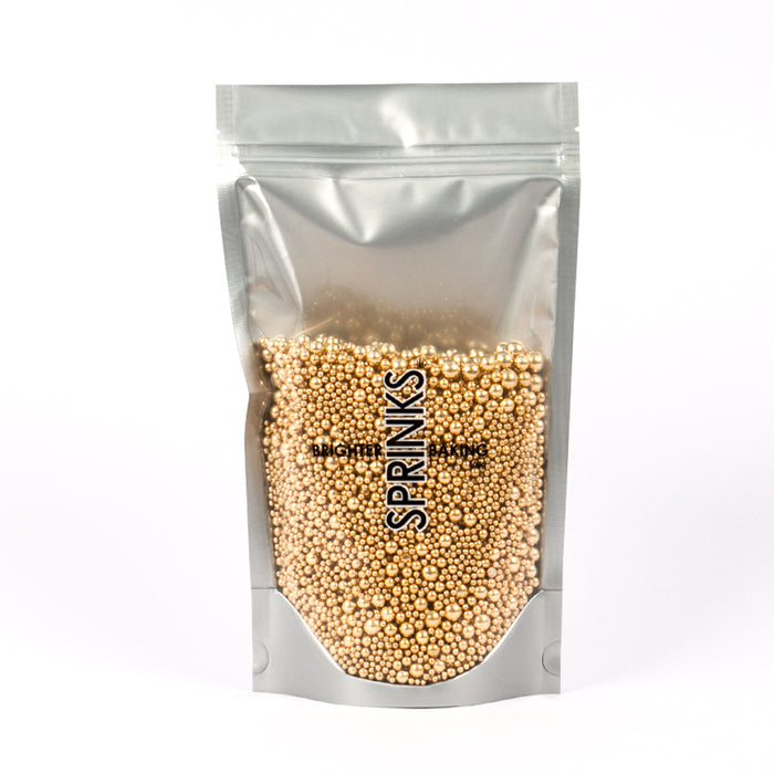 500g SHINY GOLD BUBBLE BUBBLE Sprinkles - by Sprinks