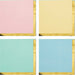 Pastel Celebrations Beverage Napkins Scalloped & Gold Foil