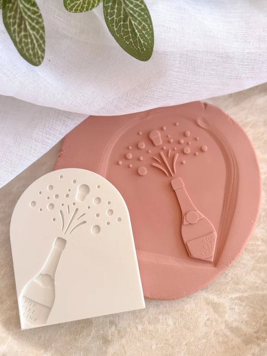 Champagne Bottle on Arch Debosser And Cutter