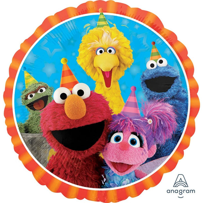Anagram Licensed Foil 45cm (18") Sesame Street Fun