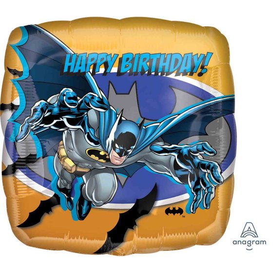 45cm Standard Batman Happy Birthday Foil Balloon