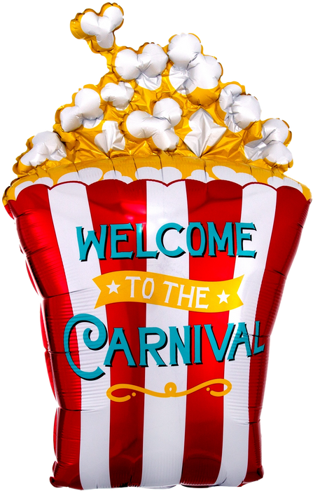 Carnival Popcorn Supershape Foil Balloon